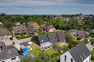 Luftaufnahme mit Ostseeblick